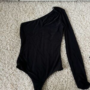 Black Cutout Bodysuit